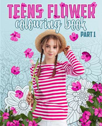 teens-flower-colouring-book